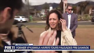 Is she hammered? Kamala Harris mocked for response to LA fires