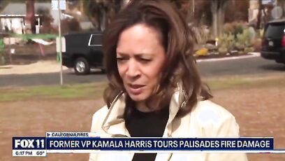Is she hammered? Kamala Harris mocked for response to LA fires