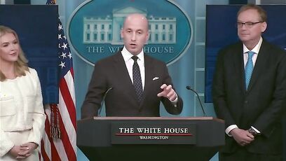 White House Deputy Chief of Staff Stephen Miller gives 'FAKE NEWS' a civics lesson