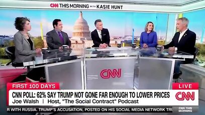 Joe Walsh looks empty inside as he repeats bogus false narrative about Trump