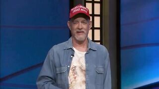 Tom Hanks flopped on SNL as a Trump supporter in a MAGA hat