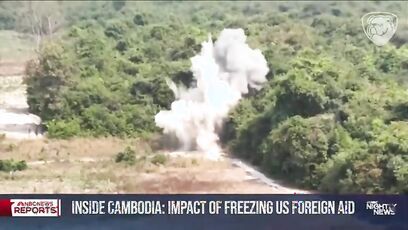 USAID was allegedly funding demining for unexploded U.S. landmines in Cambodia from the Vietnam War