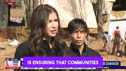 Trump slams FEMA, Kristi Noem helps in western North Carolina