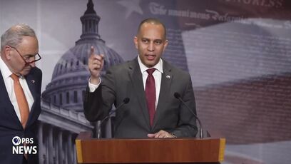 Hakeem Jeffries sounds mad USAID is accused of waste and fraud