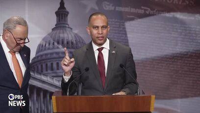 Hakeem Jeffries sounds mad USAID is accused of waste and fraud