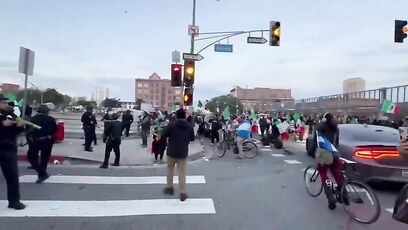 Anti-deportation protest turns violent in LA