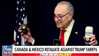 Schumer claims most of the beer 'comes from Mexico' while trying to insult Trump