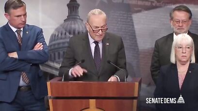 Chuck Schumer awkwardly says 'People are aroused. I haven't seen people so aroused in a very, very long time'