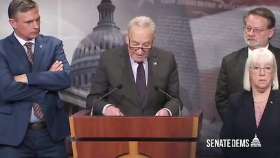 Chuck Schumer awkwardly says 'People are aroused. I haven't seen people so aroused in a very, very long time'