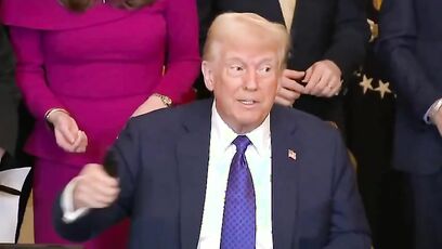 'I don’t think this is the appropriate time' - Trump puts reporter in check while signing Laken Riley Act