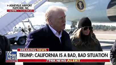 Trump says CA needs to require Voter ID and 'Let the water flow' or they get no help