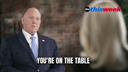 Tom Homan doesn't have time for Martha Raddatz lame duck questions