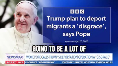 Tom Homan slams hypocrite Pope amid deportation outcries