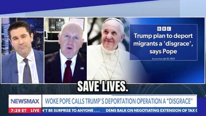 Tom Homan slams hypocrite Pope amid deportation outcries