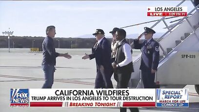 Trump and Newsom meet, exchange words