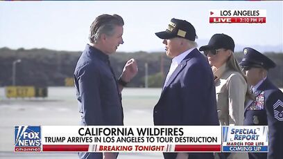 Trump and Newsom meet, exchange words