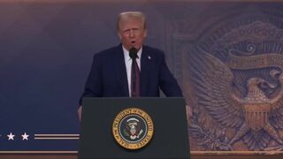 Trump defends freedom of speech, only needs 31 seconds to do it