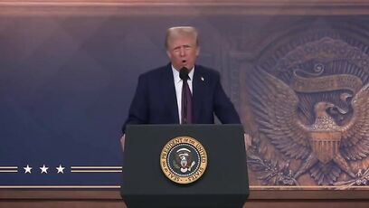 Trump defends freedom of speech, only needs 31 seconds to do it