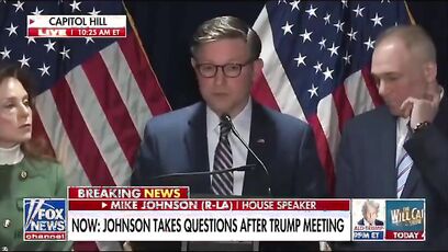 Trump is dealing with 'indescribable human catastrophe' - Speaker Mike Johnson