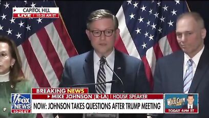 Trump is dealing with 'indescribable human catastrophe' - Speaker Mike Johnson