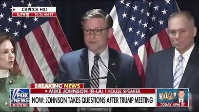 Trump is dealing with 'indescribable human catastrophe' - Speaker Mike Johnson