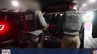 Video shows an ICE raid of illegal migrants in Boston