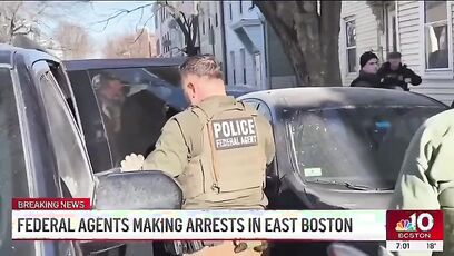 NBC crews filmed federal agents arresting illegals in Boston