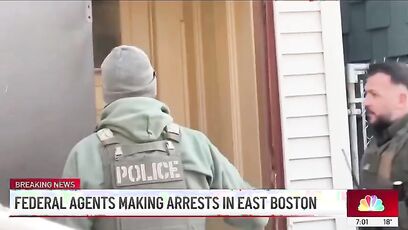 NBC crews filmed federal agents arresting illegals in Boston