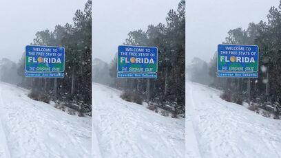 Florida enjoys some lovely snow during historic weather