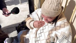 'Fake News' Media shows migrant woman crying when CBP One app goes down