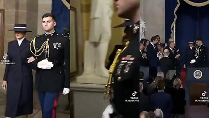 Melania Trump had the most grand entrance