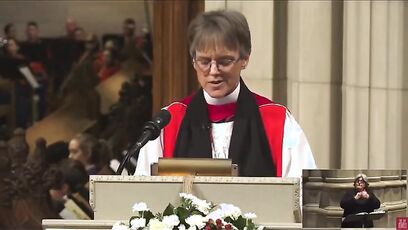 Woke bishop begs for mercy, but Americans want her tossed out of the cathedral