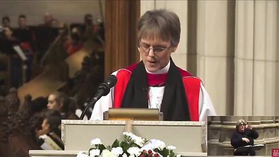 Woke bishop begs for mercy, but Americans want her tossed out of the cathedral