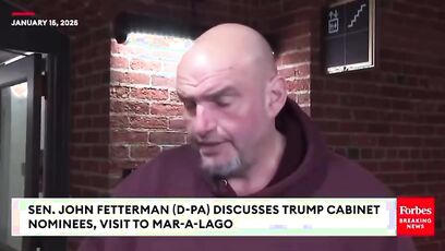 'I was glad to do it' - Fetterman on meeting with Trump