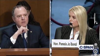 'You were censured by Congress, Senator, for comments just like this' - Bondi to Schiff