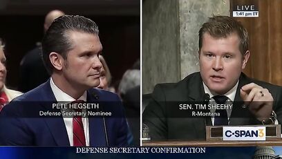 Sen. Sheehy has hilarious 'genders' joke during chat with Pete Hegseth