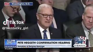 Hegseth explains tattoo to Democrats like they're 5