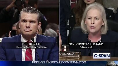 Gillibrand, who never served in the military, lectures Pete Hegseth about women in the military