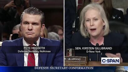 Gillibrand, who never served in the military, lectures Pete Hegseth about women in the military