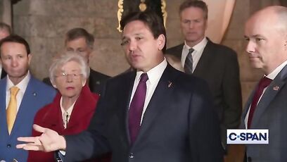 'If Newsom was a Republican, you guys would have him nailed to the wall for what they're doing' - DeSantis