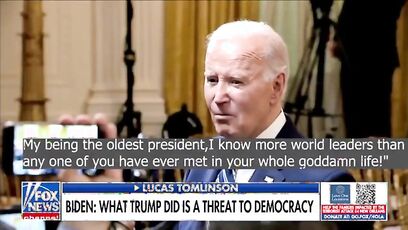 Biden snaps at reporters