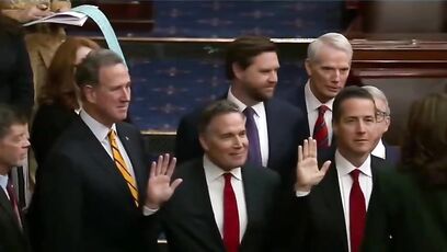 Kamala laughed 'like a hyena' while administering oath of office