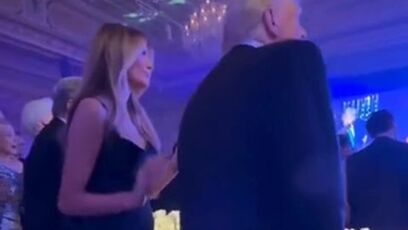 Melania Trump looked stunning while dancing with Donald