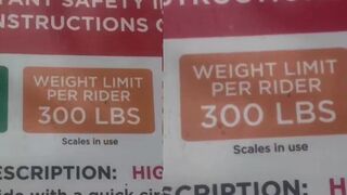 Woman "in shock" over 300lb weight limit on water park ride