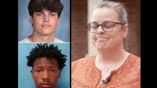 Mother and twin brother of Austin Metcalf speak out after he was stabbed at a track meet