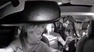 Uber driver gets jumped by a group of hoopty women