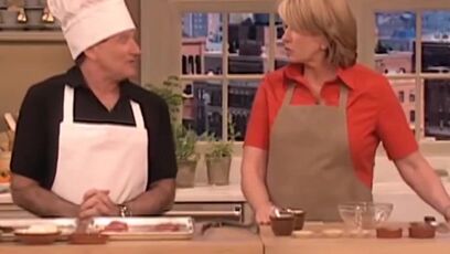 Robin Williams was in a hilarious cook-along with Martha Stewart.
