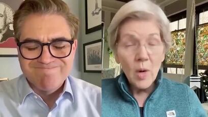 Elizabeth Warren nearly hyperventilates over Trump while on Jim Acosta's podcast