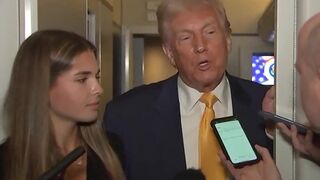 Trump introduces the 'Fake News' to his Granddaughter