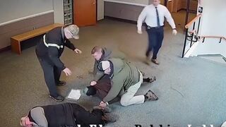 ICE agents tackle illegal immigrant trying to flee, knocking down old man